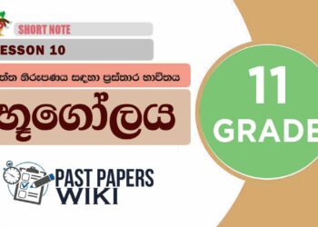 Daththa Nirupanaya Sandaha Prasthara Bavithaya | Grade 11 Geography | Lesson 10