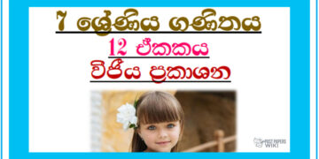 Grade 07 Mathematics Unit 12 | Algebraic Expressions