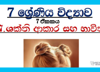 Grade 07 Science Unit 07 | Forms Of Energy And Uses