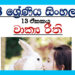 Grade 08 Sinhala Unit 13 | Wakya Riithi