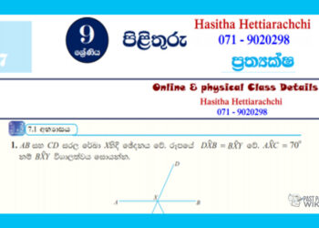 Grade 09 Mathematics Unit 07 | Axioms – textbook exercises