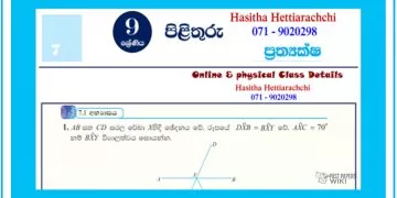Grade 09 Mathematics Unit 07 | Axioms – textbook exercises