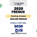 2020 A/L French Marking Scheme