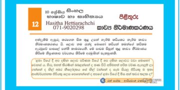 Grade 10 Sinhala Language Unit 12 | Kavya Nirmanakaranaya