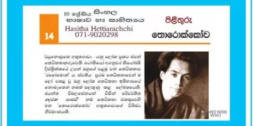 Grade 10 Sinhala Language Unit 14 | Thorokkowa