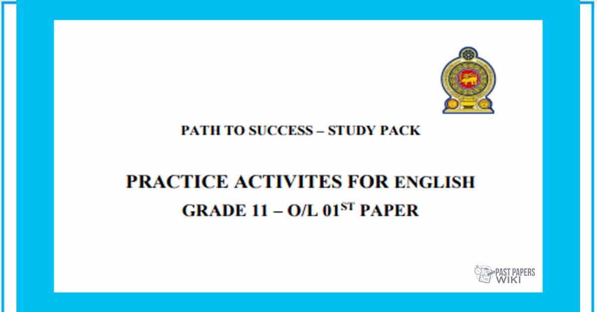 Grade 11 Study Pack – English