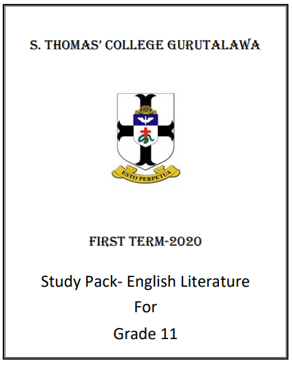 Grade 11 Study Pack – English Literature (02)