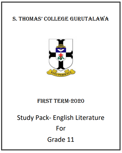 Grade 11 Study Pack English Literature 02 Past Papers Wiki
