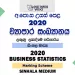 2020 A/L Business Statistics Marking Scheme – Sinhala Medium