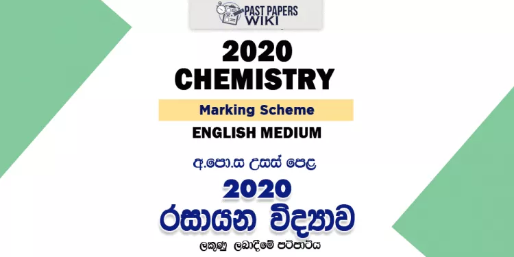 2020 A/L Chemistry Marking Scheme – English Medium