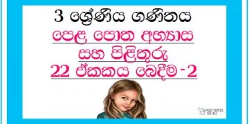 Grade 03 Mathematics Unit 22 | Textbook Exercises