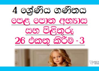 Grade 04 Mathematics Unit 26 | Textbook Exercises