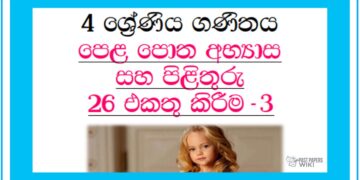 Grade 04 Mathematics Unit 26 | Textbook Exercises