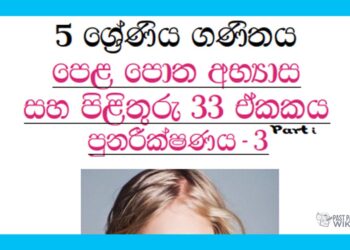 Grade 05 Mathematics Unit 33 | Textbook Exercises (03)