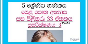 Grade 05 Mathematics Unit 33 | Textbook Exercises (03)