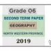 Grade 06 Geography 2nd Term Test Paper 2019 English Medium – North Western Province