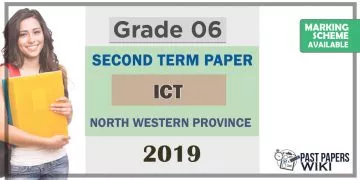 Grade 06 ICT 2nd Term Test Paper 2019 English Medium – North Western Province