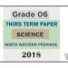 Grade 06 Science 3rd Term Test Paper 2018 English Medium – North Western Province