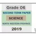Grade 06 Science 2nd Term Test Paper 2019 English Medium – North Western Province