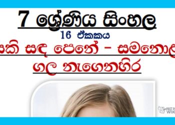 Grade 07 Sinhala Unit 16 | Sakisada Pene Samanolagala Negenahira