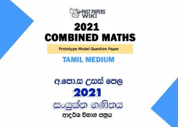 2021 A/L Combined Maths Model Paper | Tamil Medium