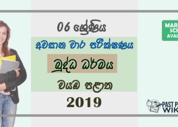 Grade 06 Buddhism 3rd Term Test Paper With Answers 2019 Sinhala Medium - North Western Province