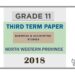 Grade 10 Business and Accounting Studies 3rd Term Test Paper 2018 English Medium – North Western Province