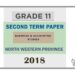 Grade 10 Business and Accounting Studies 2nd Term Test Paper 2018 English Medium – North Western Province