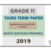 Grade 10 Business and Accounting Studies 3rd Term Test Paper 2019 English Medium – North Western Province
