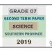 Grade 07 Science 2nd Term Test Paper 2019 English Medium – Southern Province