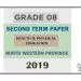 Grade 08 Health 2nd Term Test Paper 2019 English Medium – North Western Province