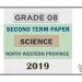 Grade 08 Science 2nd Term Test Paper 2019 English Medium – North Western Province