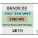 Grade 08 Science 1st Term Test Paper 2019 English Medium – North Western Province