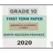Grade 10 Business and Accounting Studies 1st Term Test Paper 2020 English Medium – North Western Province