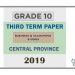 Grade 10 Business and Accounting Studies 3rd Term Test Paper 2019 English Medium – Central Province