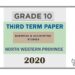 Grade 10 Business and Accounting Studies 3rd Term Test Paper 2020 English Medium – North Western Province