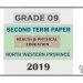 Grade 09 Health 2nd Term Test Paper 2019 English Medium – North Western Province