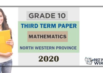 Grade 10 Mathematics 3rd Term Test Paper 2020 English Medium – North Western Province