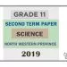 Grade 11 Science 2nd Term Test Paper 2019 English Medium – North Western Province