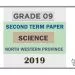 Grade 09 Science 2nd Term Test Paper 2019 English Medium – North Western Province