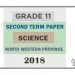 Grade 11 Science 2nd Term Test Paper 2018 English Medium – North Western Province