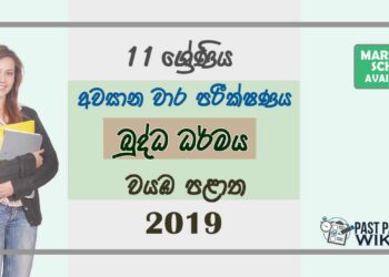 Grade 11 Buddhism 3rd Term Test Paper with Answers 2019 Sinhala Medium - North western Province