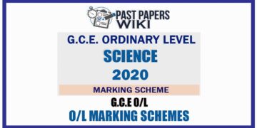 2020 O/L Science Marking Scheme