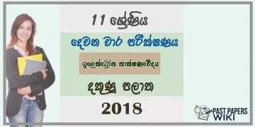 Grade 11 Design and Electronic Technology 2nd Term Test Paper 2018 Sinhala Medium - Southern Province