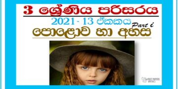 Grade 03 Environment Unit 13 | Polawa Ha Ahasa – Part 01