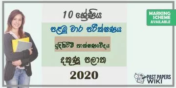 Grade 10 Design and Construction Technology 1st Term Test Paper with Answers 2020 Sinhala Medium - Southern Province