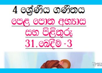 Grade 04 Mathematics Unit 31 | Textbook Exercises – Part 03