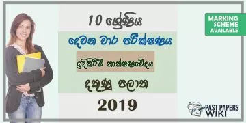 Grade 10 Design and Construction Technology 2nd Term Test Paper with Answers 2019 Sinhala Medium - Southern Province