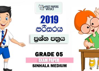 Grade 05 Environment 3rd Term Test Paper 2019 Sinhala Medium – Richmond College