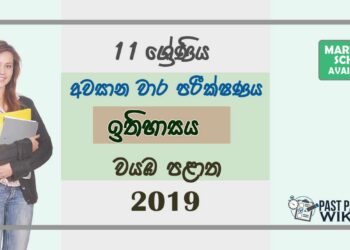 Grade 11 History 3rd Term Test Paper with Answers 2019 Sinhala Medium - North western Province